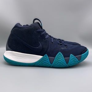 Nike Kyrie 4 Dark Obsidian Think Twice Sneakers    -   Size:   9